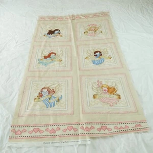 Healing Hearts Dan Morris RJR Fabric Panel Cheater Blocks Angels Christian Cute - Picture 1 of 9