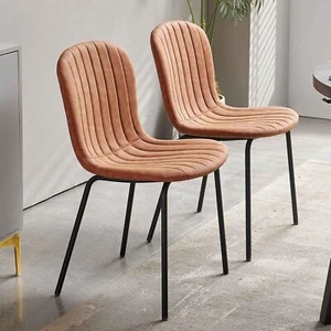 Dining Chairs Set of 2 - Modern PU Leather Chairs for Kitchen and Dining Room - Picture 1 of 7