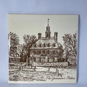 Remache de azulejos de recuerdo del Palacio del Gobernador cerámica 6" serigrafía colgante de pared - Imagen 1 de 2