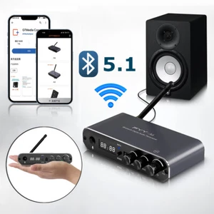 Wireless Bluetooth Sender Empfänger Coaxial AUX RCA USB Audio Adapter mit APP - Bild 1 von 15