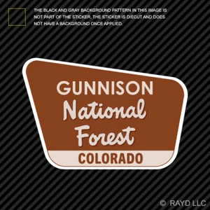 Gunnison National Forest Sticker Die Cut colorado co camping hiking explore - Picture 1 of 1