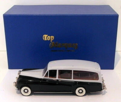 Top Marques 1/43 Scale - 1959 Rolls Royce Phantom V Hearse - Black/Grey - Image 1 of 4