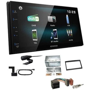 Kenwood Digital Autoradio DAB+ Bluetooth für Peugeot 307 2001-2009 in schwarz - Bild 1 von 5