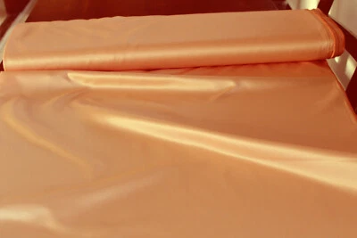 5 m oranger Dekostoff Satin Stoff blickdicht für Gardinen und Vorhänge - Bild 1 von 4