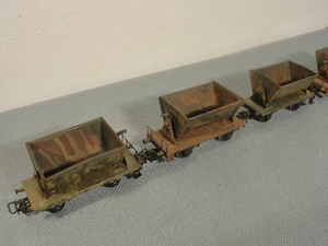 Märklin HO 6 Stück 4513 Muldenwagen 2-a, erdfarbig, TOP - Bild 1 von 6