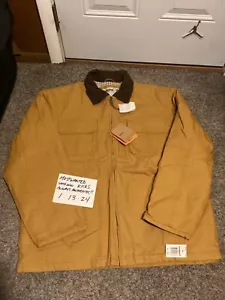 NWT Timberland Relaxed Fit Rugged Outerwear Tan Work Jacket Men’s Sz XL FREESHIP - Picture 1 of 4