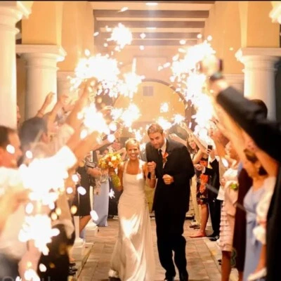 UNIQUE ⭐Pack de 100 Bengalas para Bodas de (16cm) 30"⭐