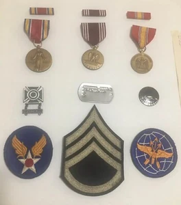 Parches de tirador defensa conducta victoria de la fuerza aérea medallas pines Segunda Guerra Mundial - Imagen 1 de 8