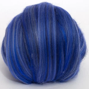 Merino/Silk (70/30) Dyed Ocean Top DHG 100g Wool Roving Spinning Felting Blue - Bild 1 von 2