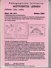 Pädagogische Initiative - Motiviertes Lernen - Arbeitsblätter - 8 Spiele - 1993