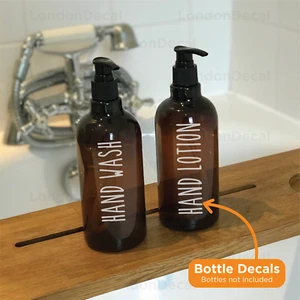 LAVADO A MANO Y LOCIÓN A MANO - Calcomanías de botella inspiradas en Mrs Hinch - Tipo 5 - Imagen 1 de 4