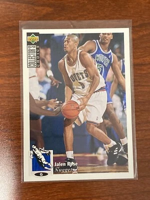JALEN ROSE 1994-95 UPPER DECK COLLECTORS CHOICE DENVER NUGGETS ROOKIE CARD #238 - Image 1 of 2