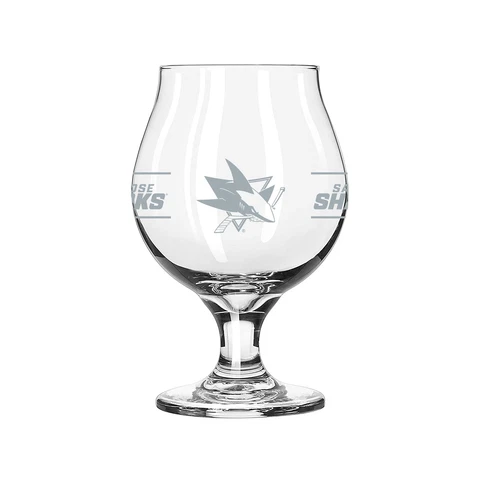 San Jose Sharks 16oz. Belgium Glass Cover