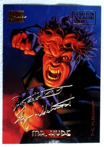 1994 Marvel Masterpieces Gold Signature Card 77 MR HYDE. Free New Top Loader. - Picture 1 of 3