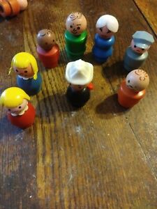 Vintage Fisher Price Little People large lot
