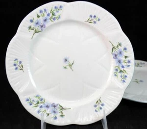 Shelley BLUE ROCK 2 Salad Plates 13591 GREAT CONDITION - Picture 1 of 4