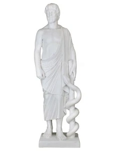 Asclepio dio greco delle arti curative mitologia statua scultura - Foto 1 di 6