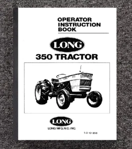 350 Diesel Tractor Operator Instruction Maint Manual Fits Long 350 Tractor O350 - Picture 1 of 17