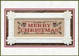 Merry Christmas by Country Cottage Needleworks cross stitch pattern - Picture 1 of 1