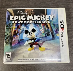 Disneys Epic Mickey Power of Illusion Nintendo 3DS Game Used In Case Tested - Picture 1 of 8