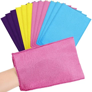 12 Pieces Korean Exfoliating Mitt Glove Italy Towel Body Skin Scrubber Exfoliati - Picture 1 of 6