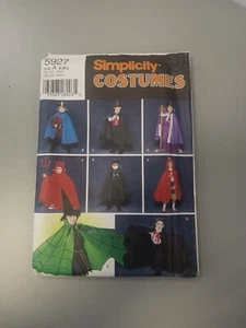 Simplicity Childs Cape Robe & Headpieces Costume Size S M L Uncut Sewing Pattern - Picture 1 of 3