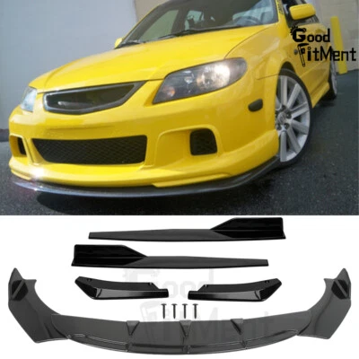 For Mazda Protege 1990-2003 Front Bumper Chin Lip Splitter +Rear Lip+Side Skirts Foto 1 de 4
