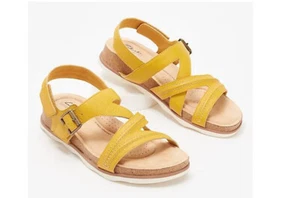 Clarks Collection Adjustable Sandals - Brynn Step Yellow NEW Size 11M - Picture 1 of 1