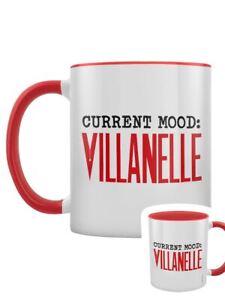 Tea and Coffee Mug Current Mood Villanelle Red Inner 2-Tone White