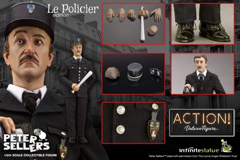 1/6 Pink Panther Peter Sellers Le Policier Jacques Clouseau Figure USA Kaustic Cover