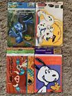LOT (4) PARTY EXPRESS INVITATIONS BUGS LIFE, LION KING, PEANUTS SNOOPY, 32 Total