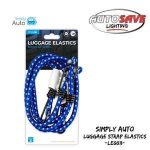 SIMPLY AUTO - Luggage Elastic Hook Straps ~ 80cm 2pce ~ (LE003) **NEW IN STOCK** - Picture 1 of 5