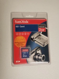SanDisk SD Card Multi-Use 2 GB Secure Digital SDSDB-2048-A11BB - Picture 1 of 3