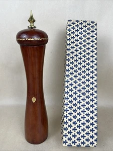 Vintage Neu Italien Garantito Acciaio MCM handbemalt Holz Pfeffermühle Mühle 11 Zoll - Bild 1 von 16