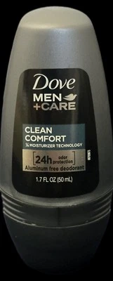 Dove Roll On Men Care Clean Comfort Antiperspirant Deodorant 50 ml 1.7oz -24hr - Image 1 of 2