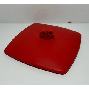 Scentsy Velata Fun Fondue Red Maraschino Curve Warmer Lid Square - Picture 1 of 3