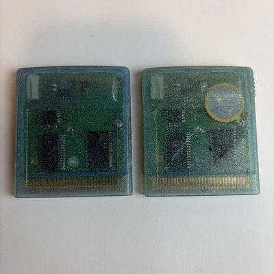 NO FUNCIONA x2 Pokemon: Cristal Auténtico GBC Game Boy Color Sin Etiqueta Foto 1 de 4