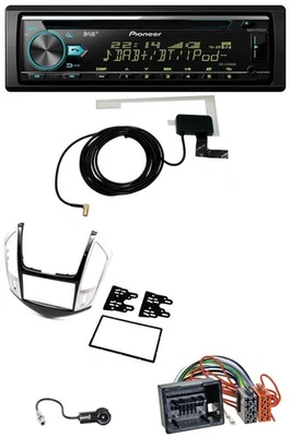 Pioneer MP3 AUX CD USB DAB Autoradio für Chevrolet Cruze 2011-2016 silber - Bild 1 von 4
