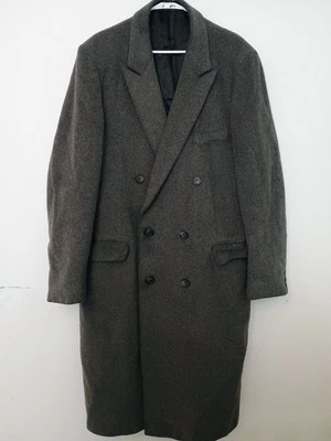 Black Diamond by Kosin’s Vintage Cashmere Long Coat Men’s Size XL Gray Classic - Image 1 of 4