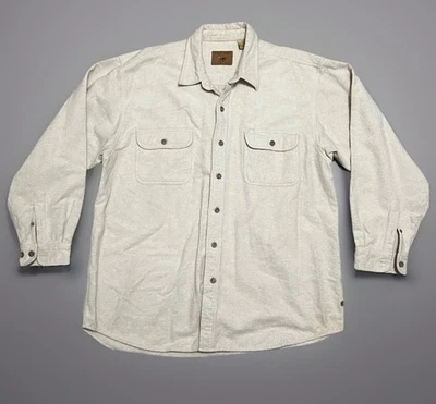 Moose Creek 100% Cotton Heavy Flannel Button Up Long Sleeve Shirt, Men’s 2XL - Image 1 of 4