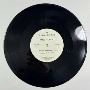 J. HOWARD DUFF BAND : I Told You So! 10” EP 33⅓rpm 1977 RARE NJ PUNK GARAGE ROCK - Picture 1 of 4