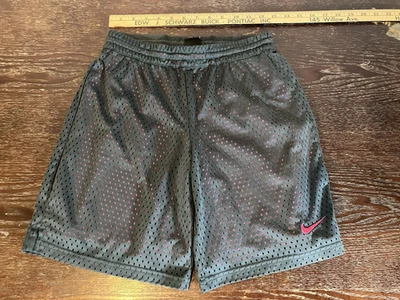 Nike DriFit Mesh Shorts Youth XL Black/Pink 2 Layers - Image 1 of 4