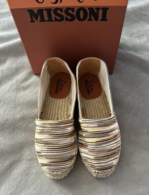 Zapatos Missoni Mare Rayas Multicolor Kenda Multicolor Alpargata Talla 35 Foto 1 de 4