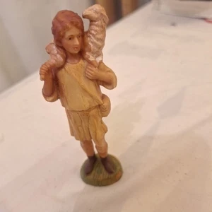 Vintage Art Plastics Nativity Scene 5" Boy Shepard Lamb Figure Hong Kong 790/GS - Picture 1 of 5