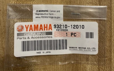 Junta tórica Yamaha YZ250F WR250F YFZ450 2001-2024 genuina OEM 93210-12010-00 Foto 1 de 4