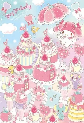 Puzzle My Melody's Strawberry World "Sanrio Characters" Jigsaw Puzzle 300 - Immagine 1 di 2