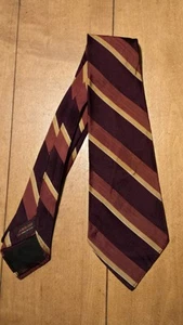 1930s 1940s Bold Look Tie Vintage Swing Art Deco Rayon Silk Wool Arrow - Picture 1 of 3