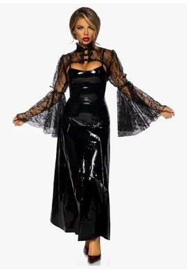 Leg Avenue Victorian Black Lace Bell Sleeve Shrug Halloween Costume To Cosplay - Image 1 of 4