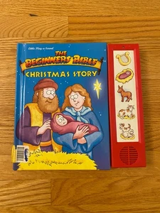The Beginner's Bible: Christmas Story Little Play-a-Sound Buttons & Sounds Work - Foto 1 di 8