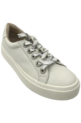 Zapatillas blancas Vaneli Ysenia de cuero con cordones para mujer Foto 1 de 3